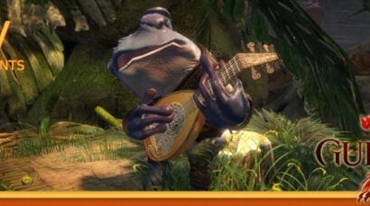 L'équipe Stream : Happiness est une grenouille-luth et un skiff en peluche de Guild Wars 2 L'équipe Stream : Happiness est une grenouille-luth et un skiff en peluche de Guild Wars 2