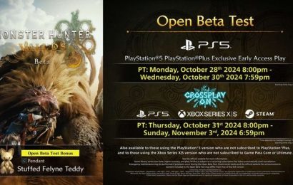 Capcom annonce une bêta ouverte pour Monster Hunter Wilds, qui commence la semaine prochaine Capcom annonce une bêta ouverte pour Monster Hunter Wilds, qui commence la semaine prochaine