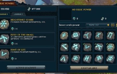 Runescape présente des préréglages et préparations Relic pour les réalisations de la maîtrise du combat et l&rsquo;événement de la Saint-Valentin