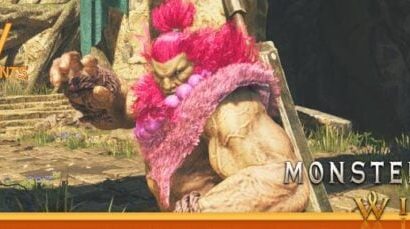 L&rsquo;équipe du ruisseau: frappe violemment les monstres comme un Akuma violemment rose dans Monster Hunter Wilds