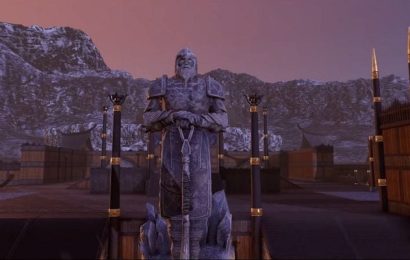 Camelot Unchained montre le terrain et les structures de la frontière froide des Vikings de la forêt d&rsquo;Yggdra