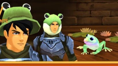 L&rsquo;équipe Stream : des grenouilles amicales dans AdventureQuest 3D