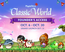 L’accès du fondateur de MapleStory Classic World est en cours L’accès du fondateur de MapleStory Classic World est en cours